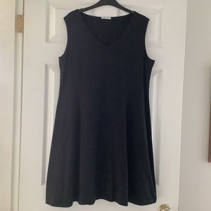 Woman’s black sleeveless A-Line “Dolcezza” brand dress
